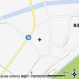 秋田県横手市大森町本郷2周辺の地図