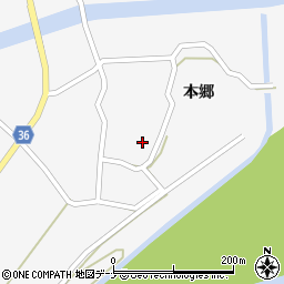 秋田県横手市大森町本郷58周辺の地図