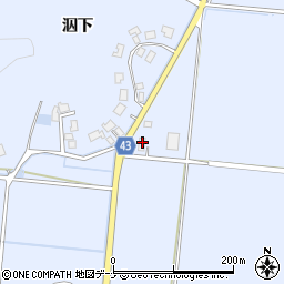 秋田県由利本荘市西目町沼田中谷地271周辺の地図