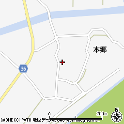 秋田県横手市大森町本郷13周辺の地図