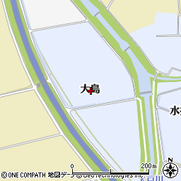 秋田県横手市塚堀大島周辺の地図