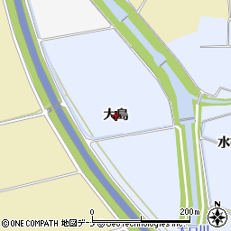 秋田県横手市塚堀（大島）周辺の地図