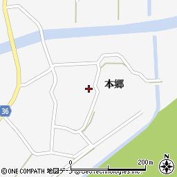 秋田県横手市大森町本郷72周辺の地図