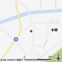 秋田県横手市大森町本郷17周辺の地図
