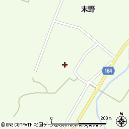 秋田県横手市大森町上溝末野90周辺の地図