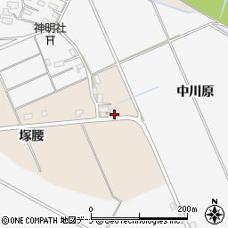 秋田県横手市杉目塚腰91周辺の地図