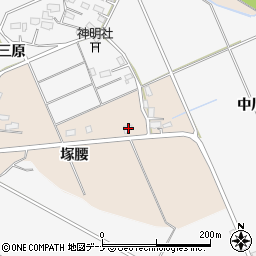 秋田県横手市杉目塚腰103周辺の地図