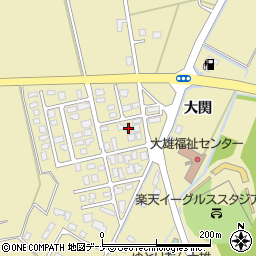秋田県横手市大雄三村377周辺の地図