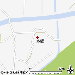 秋田県横手市大森町本郷74周辺の地図
