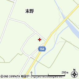 秋田県横手市大森町上溝末野72周辺の地図