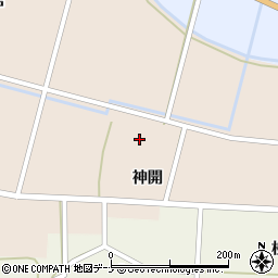 秋田県由利本荘市館神明腰周辺の地図