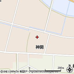 秋田県由利本荘市館（神明腰）周辺の地図