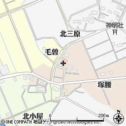秋田県横手市杉目塚腰127周辺の地図