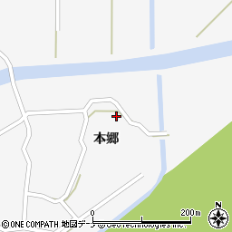 秋田県横手市大森町本郷102周辺の地図