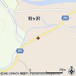 秋田県由利本荘市館（狩ヶ沢）周辺の地図