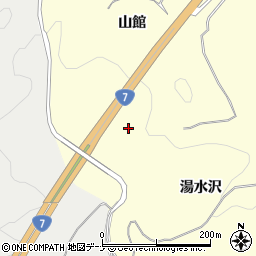 秋田県由利本荘市葛法湯水沢周辺の地図