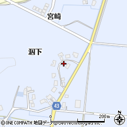 秋田県由利本荘市西目町沼田中谷地289周辺の地図