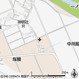 秋田県横手市杉目塚腰82周辺の地図