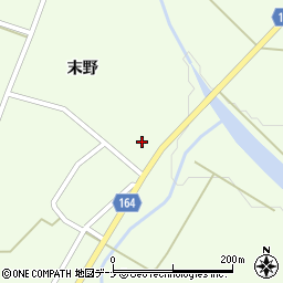 秋田県横手市大森町上溝末野16周辺の地図