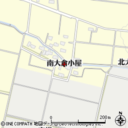 秋田県横手市上境（南大倉小屋）周辺の地図