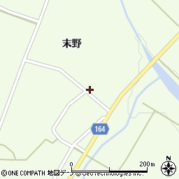 秋田県横手市大森町上溝末野54周辺の地図