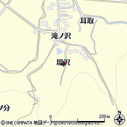 秋田県由利本荘市葛法堤沢周辺の地図