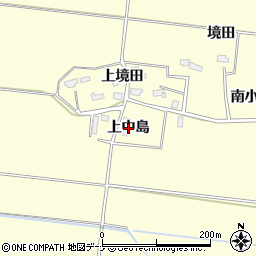秋田県横手市下八丁（上中島）周辺の地図