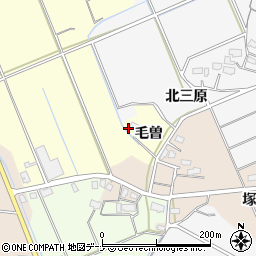 秋田県横手市上境毛曽19周辺の地図