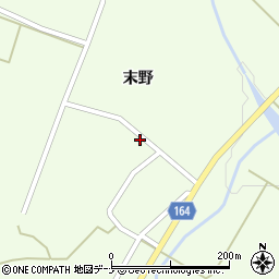 秋田県横手市大森町上溝末野80周辺の地図