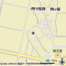 秋田県横手市大雄四ツ屋西62周辺の地図