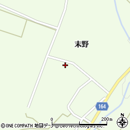 秋田県横手市大森町上溝末野78周辺の地図