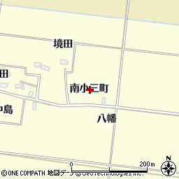 秋田県横手市下八丁南小三町周辺の地図