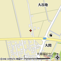秋田県横手市大雄大谷地350周辺の地図