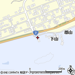 秋田県由利本荘市西目町沼田下山289周辺の地図