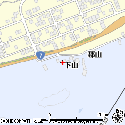 秋田県由利本荘市西目町沼田下山236周辺の地図