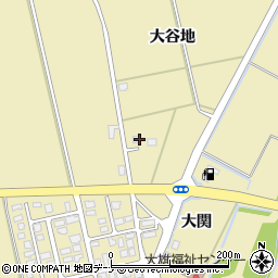 秋田県横手市大雄大谷地174周辺の地図