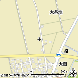 秋田県横手市大雄大谷地167周辺の地図