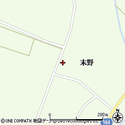 秋田県横手市大森町上溝末野88周辺の地図
