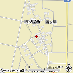 秋田県横手市大雄四ツ屋西94周辺の地図