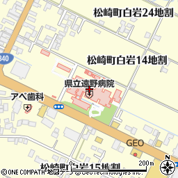 ヤマザキＹショップ県立遠野病院店周辺の地図