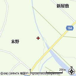 秋田県横手市大森町上溝末野33周辺の地図