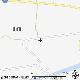 秋田県横手市大森町中田周辺の地図
