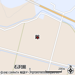 秋田県由利本荘市館周辺の地図