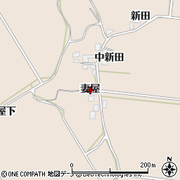 秋田県由利本荘市鮎瀬（妻屋）周辺の地図