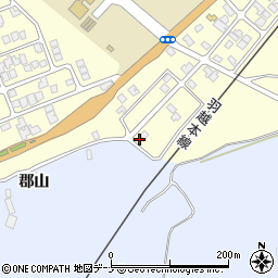 秋田県由利本荘市西目町出戸浜山2-1周辺の地図
