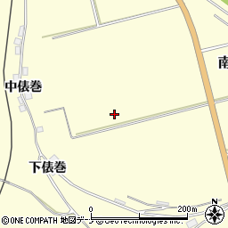 秋田県由利本荘市南福田周辺の地図