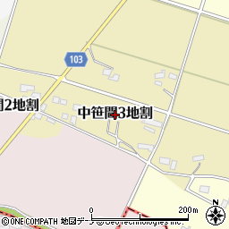 岩手県花巻市中笹間第３地割周辺の地図