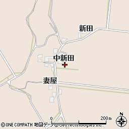 秋田県由利本荘市鮎瀬中新田26周辺の地図