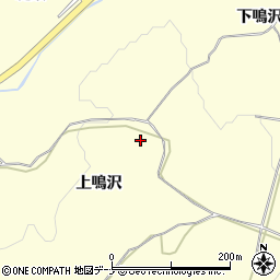 秋田県由利本荘市葛法上鳴沢周辺の地図