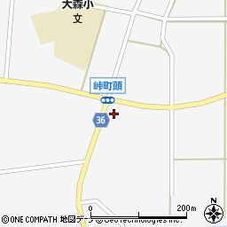 秋田県横手市大森町峠町頭周辺の地図